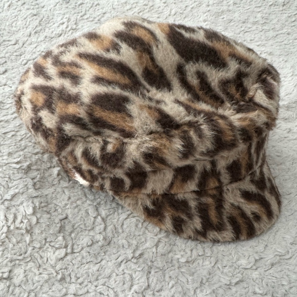 Wyeth Tan + Brown Leopard Lieutenant Cap